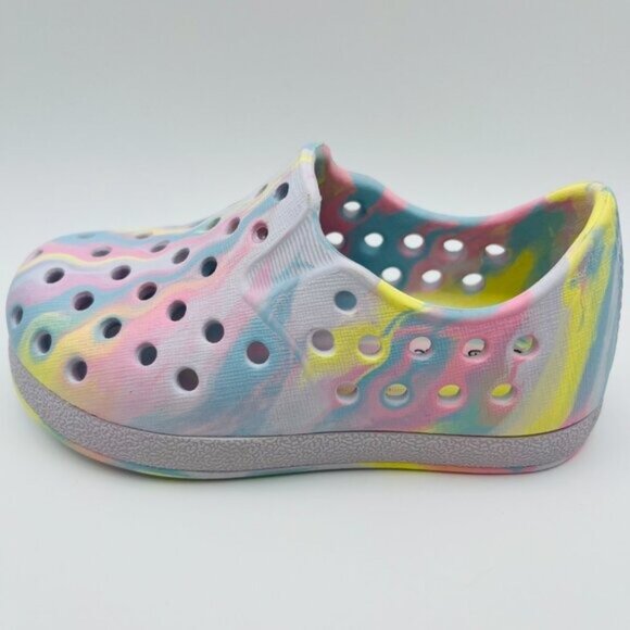 Toddler Girls' Slip On Close Toe Water Shoes Multicolored Summer Size 7 - Picture 3 of 5